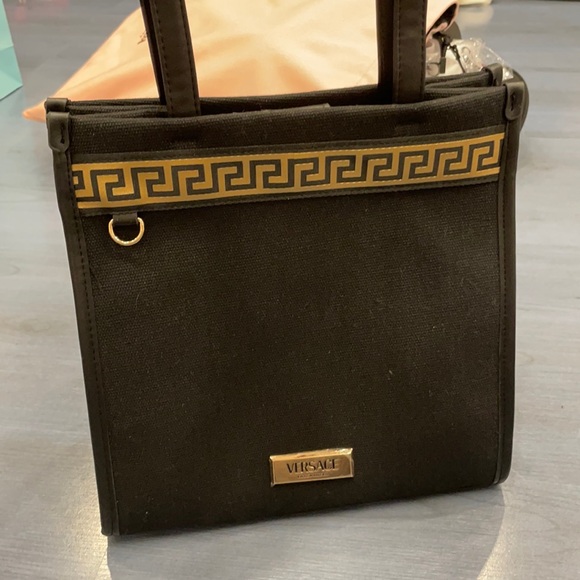 Versace Handbags - Versace Black and Gold Women's Bag